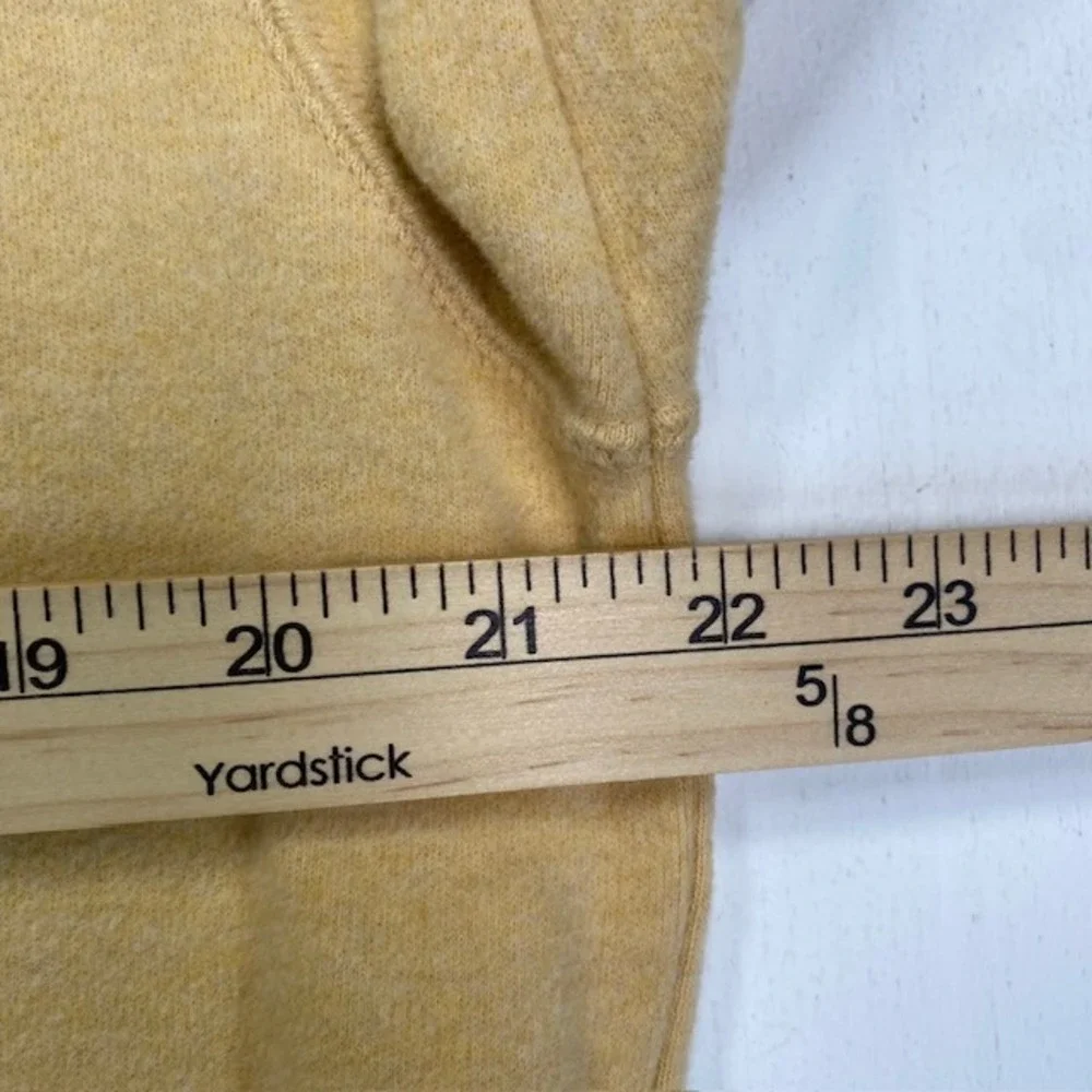 Peter Millar Mens Yellow Cotton 1/4 Zip Pullover Sweater Large Mock Neck Vintage